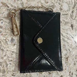 Aimee kestenberg black patent leather card case